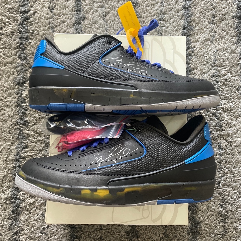 Black & Blue Off-White Jordan 2s
